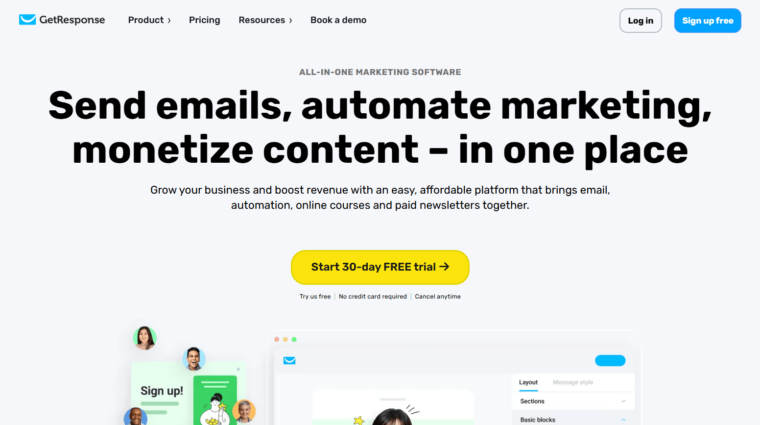 Best Email Marketing Tools for Small Businesses in 2025 10 GetResponse Screenshot 04 2025
